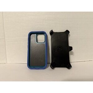 New Otterbox Defender Series Case With Holster For iPhone 14 Pro Only--Blue/Blac